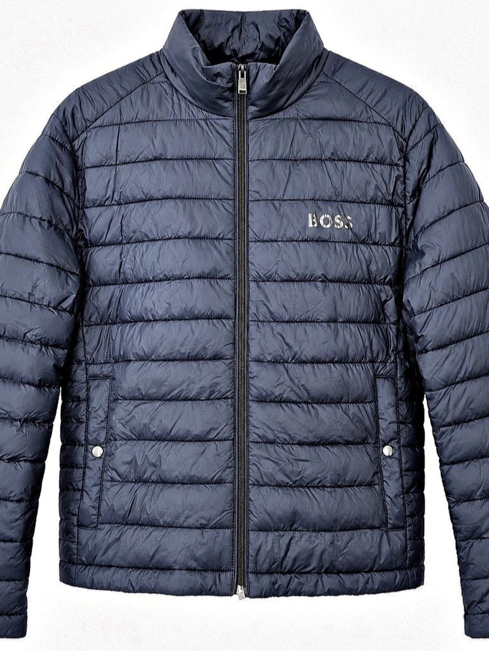 BOSS Hugo Boss Navy Lightweight Quilted Puffer Jacket Medium